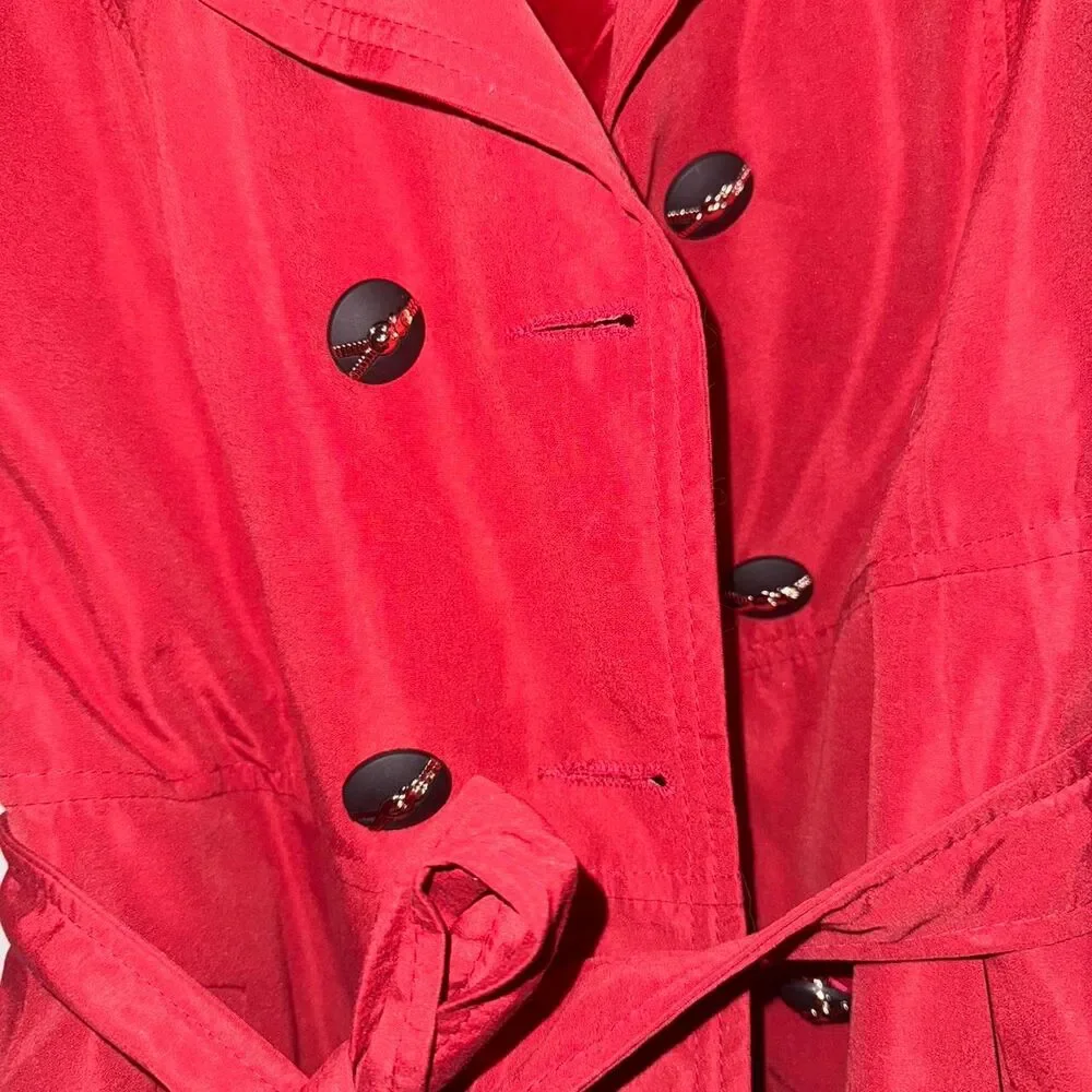 Coquette Dark Red Double Breasted Coat - Picture 5 of 6